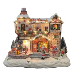 Kerstdorp skigebied 30x17x25cm