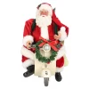 Kerstman 28 cm op vespa