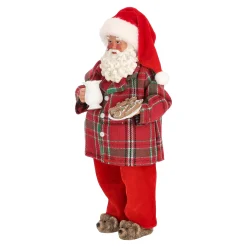 Kerstman 28 cm pyjama