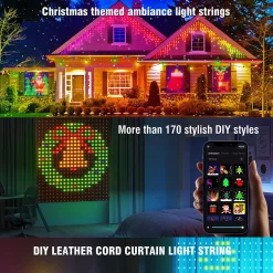Kerstverlichting gordijn 1.6x1.6 meter