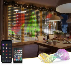Kerstverlichting gordijn 1.6x1.6 meter