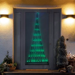 Kerstverlichting net kerstboom 170cm groen