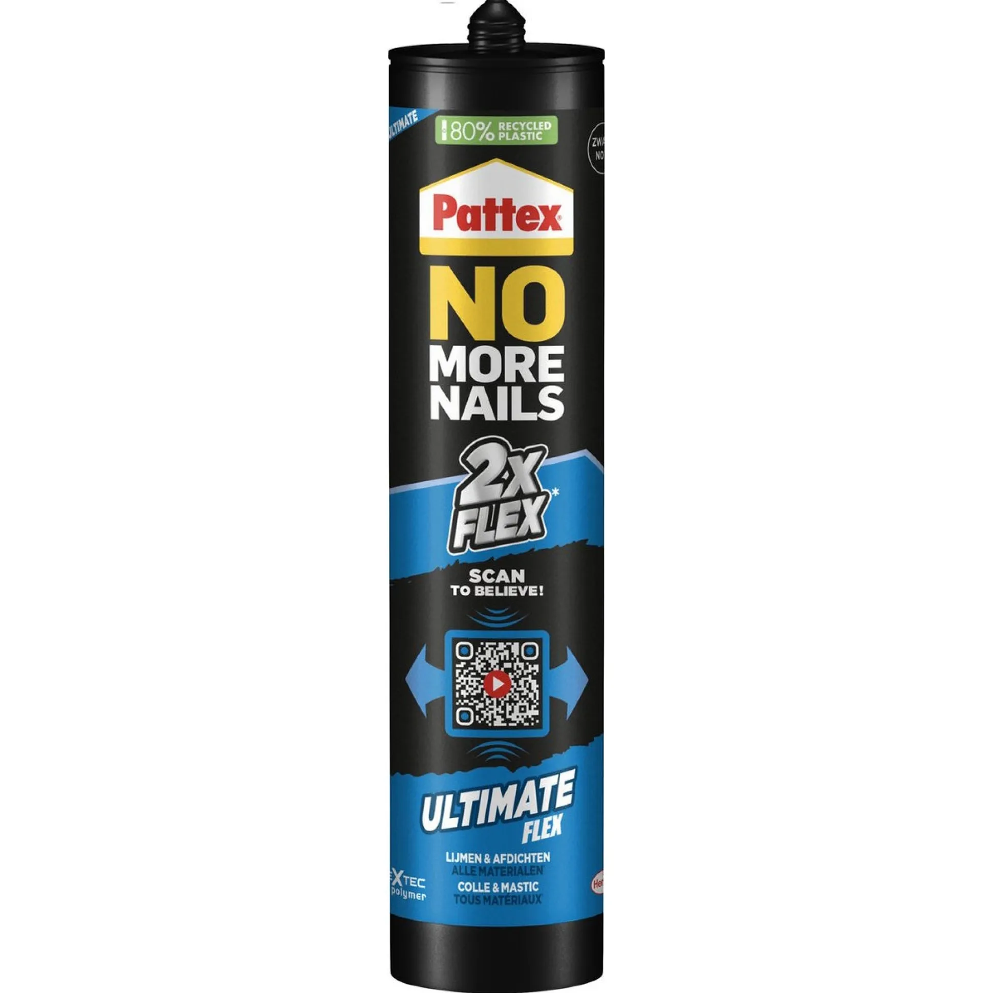 Kit No More Nails Flex zwart 390g Pattex