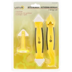 Kitstrijker met kitverwijderaar set 3-delig Lotus