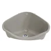 Knaagdiertoilet hoek large warmgrijs