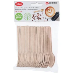 koffielepel hout 11cm 50st Alpina