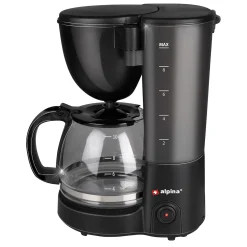Koffiezetapparaat zwart 1,25L 750W