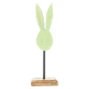 Konijn op voet 23cm groen