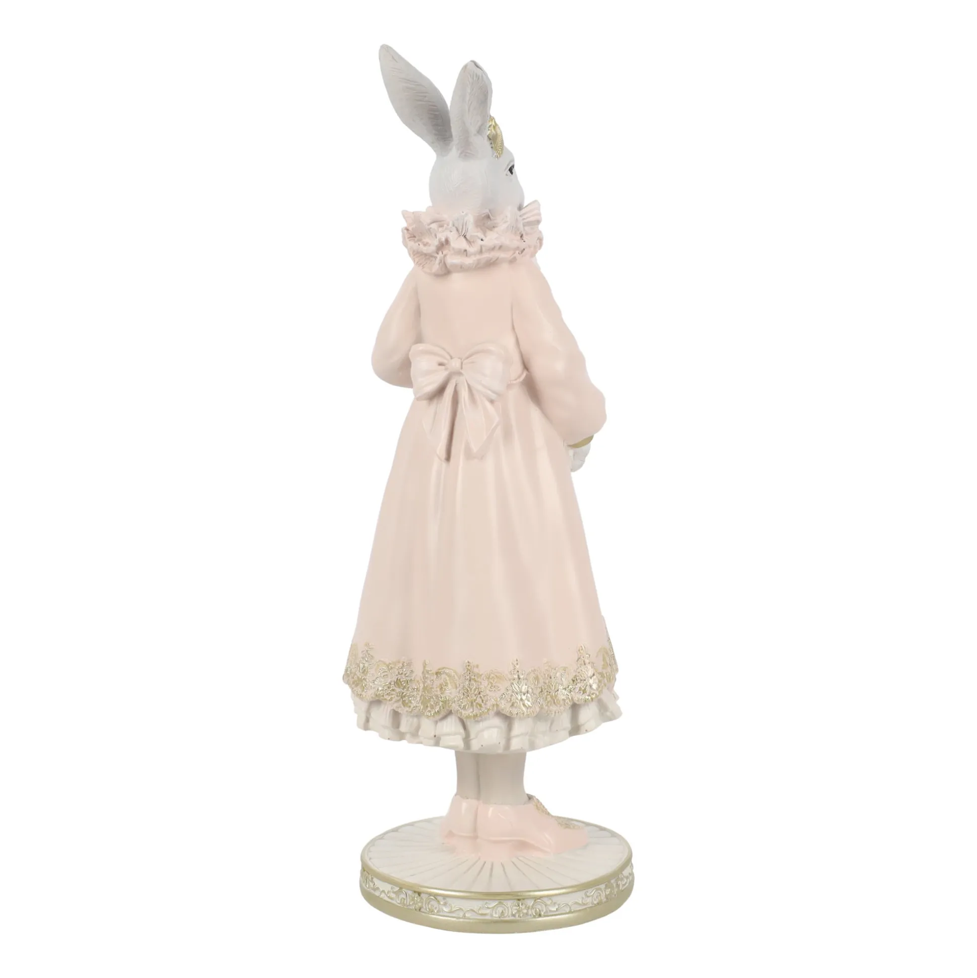 Konijn staand roze 30cm