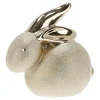 Konijn zittend goud 13cm