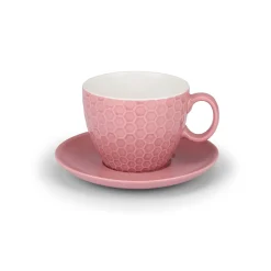 Kop+schotelset cappuccino 8-delig assorti Alpina
