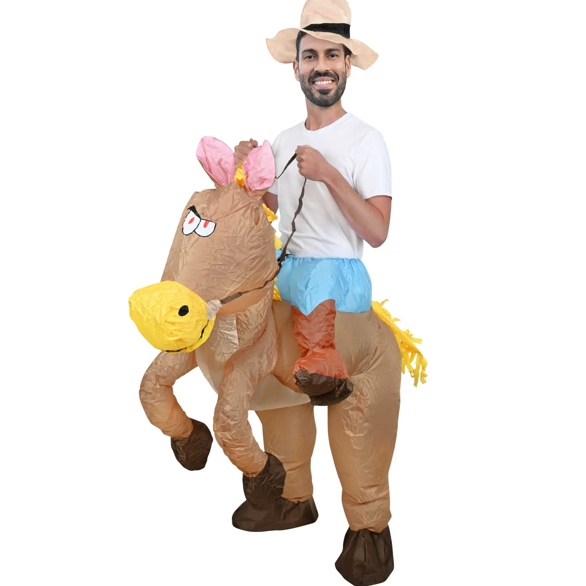 Kostuum opblaasbaar paard