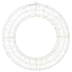 Krans draad plat 38cm 480LED-ww