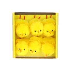 Kuiken chenille 6st geel
