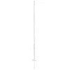 Kunststofpaal 154cm wit 10st Koltec