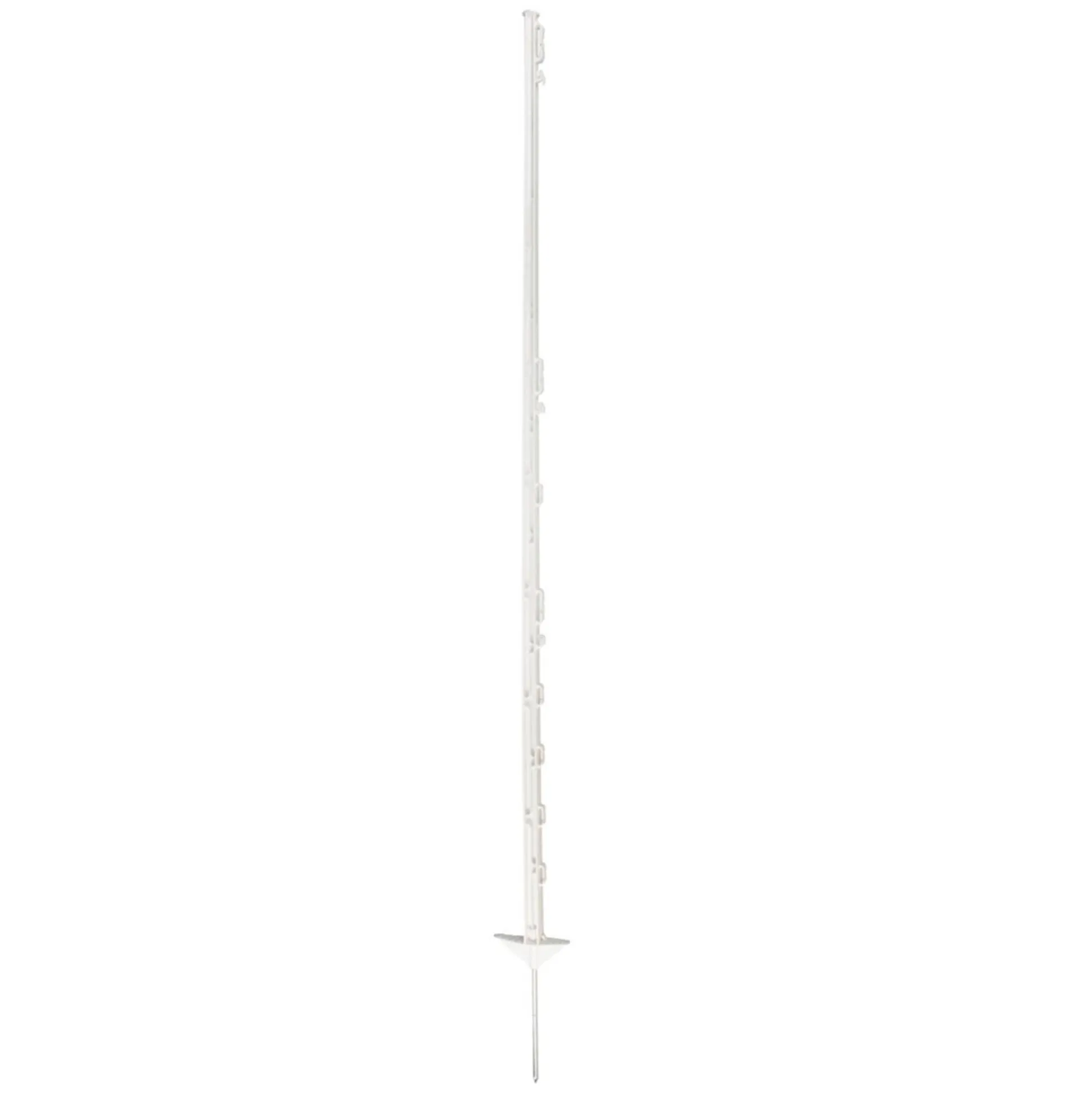 Kunststofpaal 154cm wit 10st Koltec