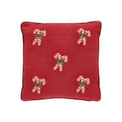 Kussen candycane rood 45 x 45 cm