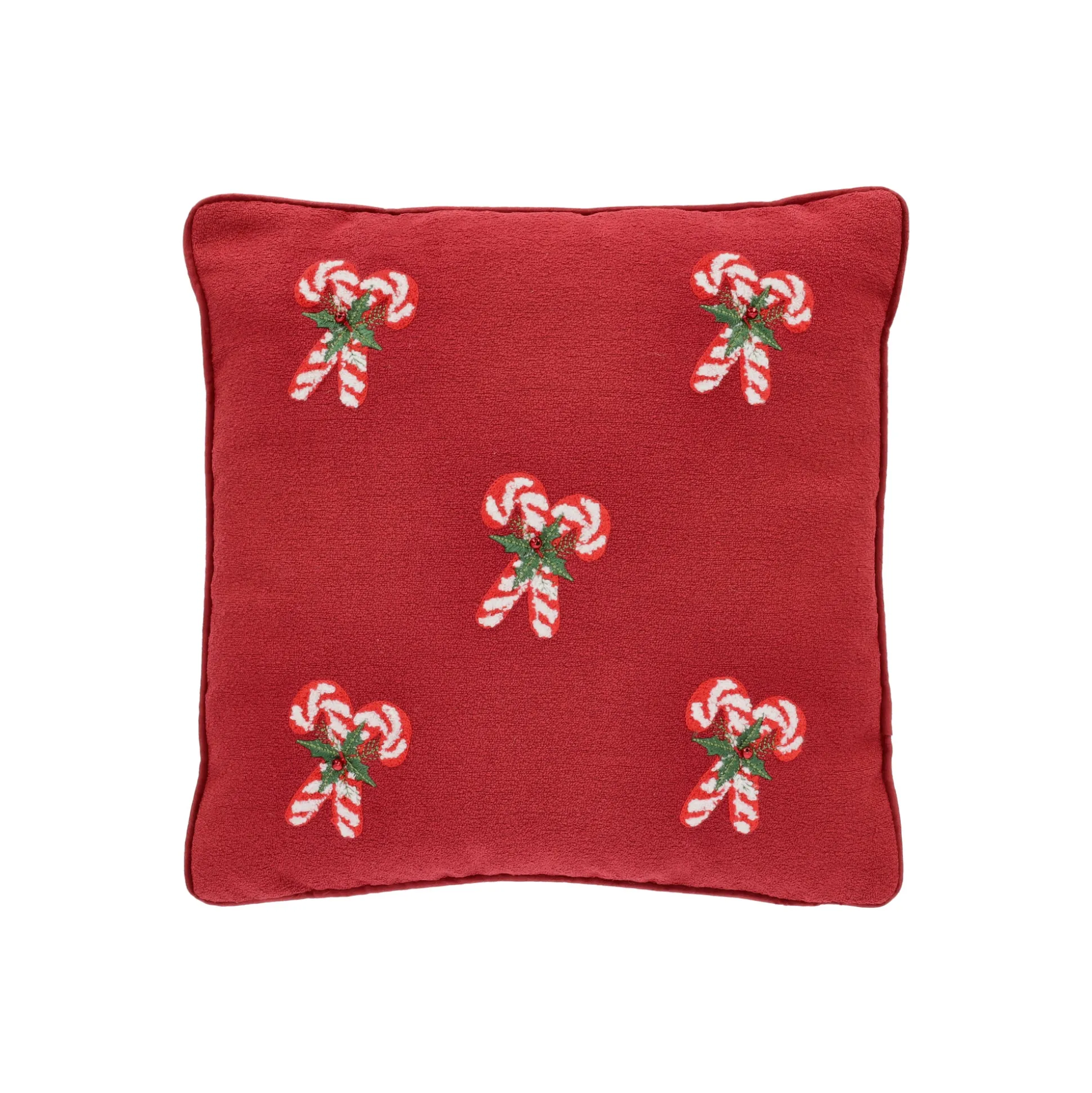 Kussen candycane rood 45 x 45 cm