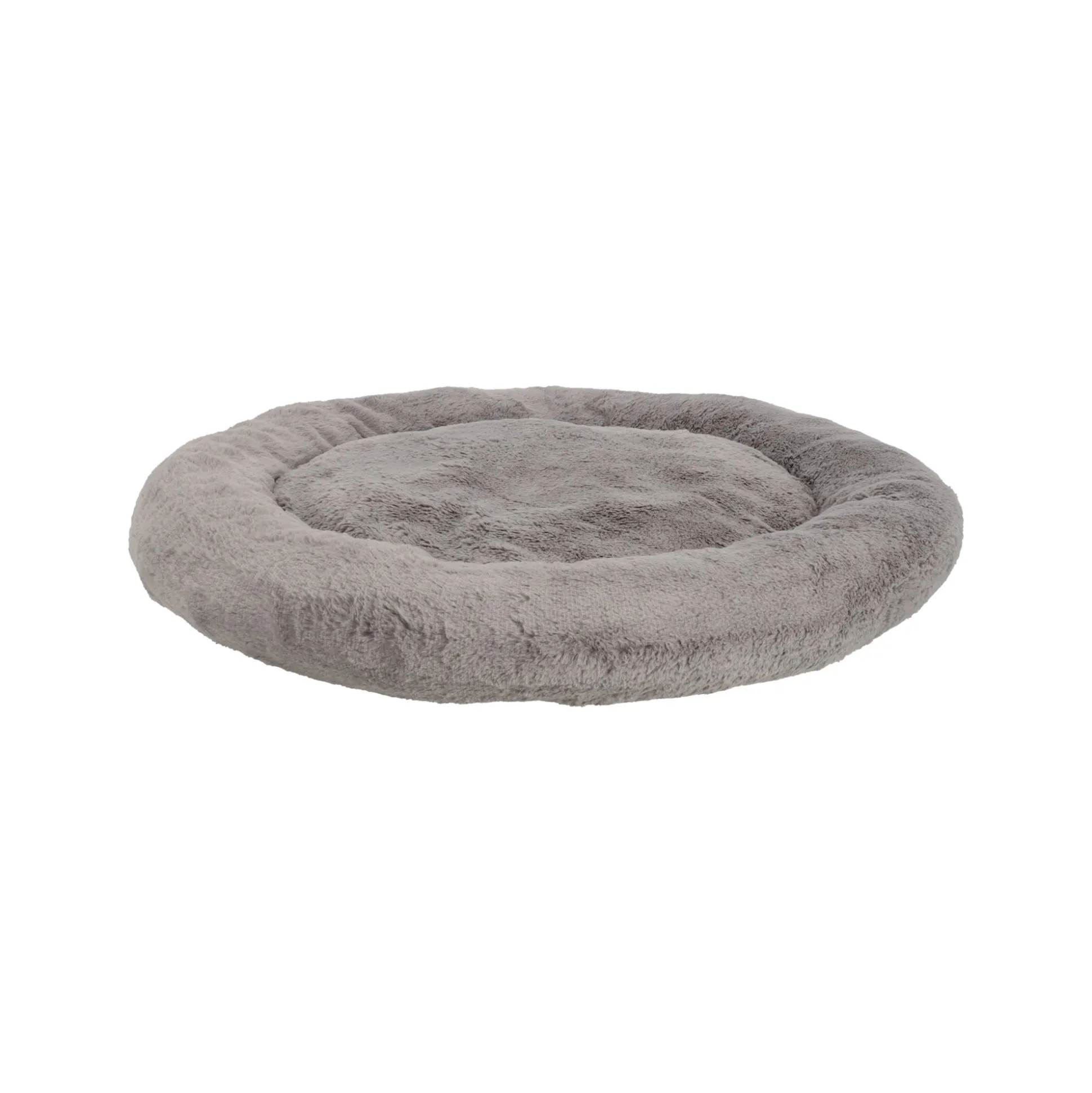 Kussen dier 55cm rond grijs