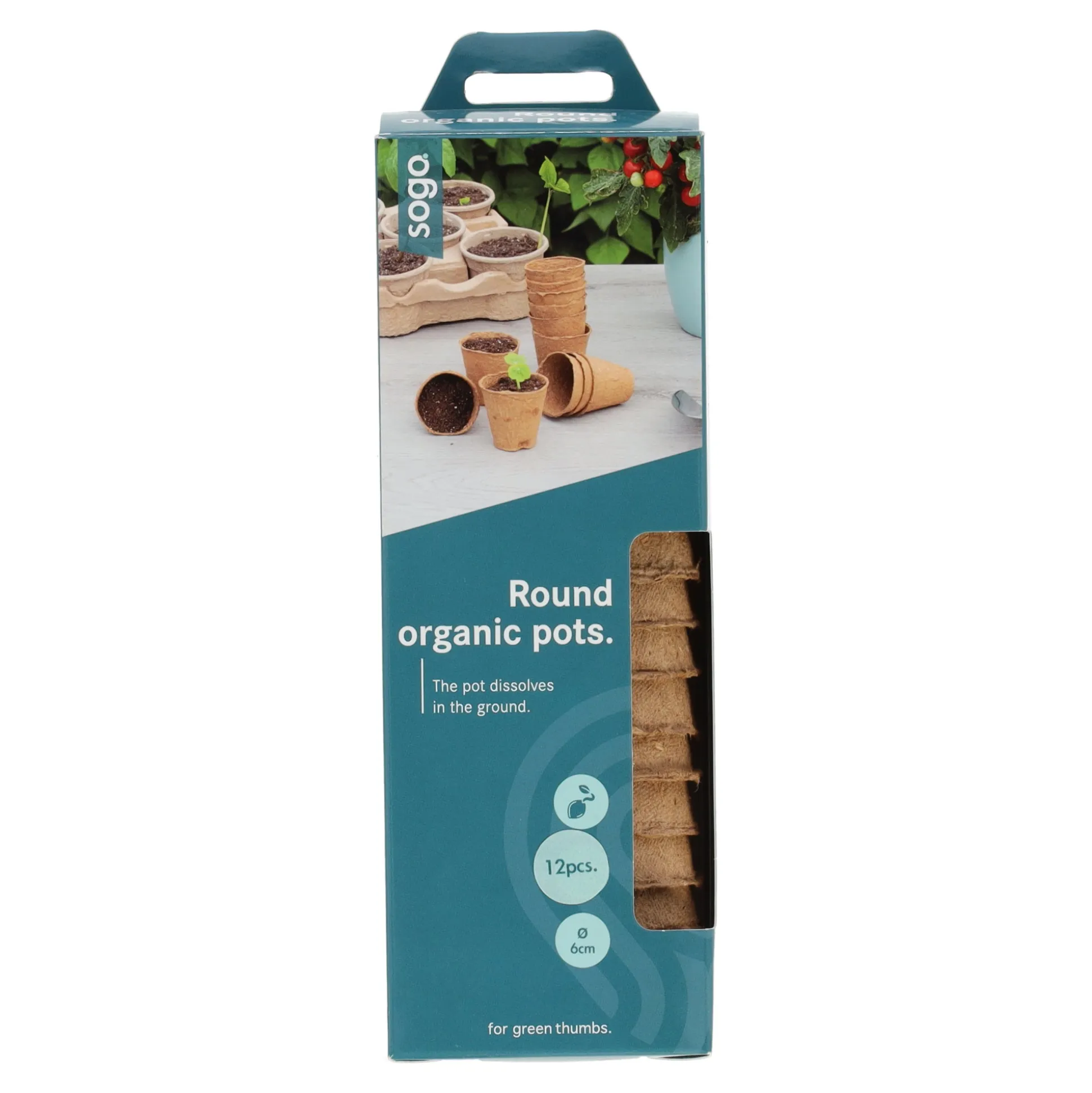 Kweekpotjes 6cm rond 12st SOGO