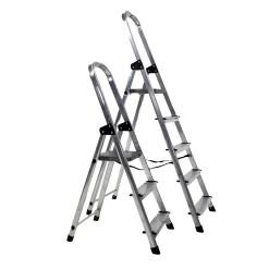 Ladder huishoud basic 4 treden aluminium