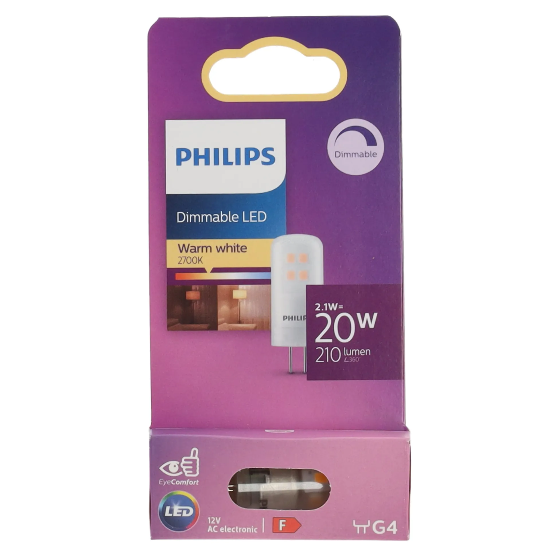 Lamp LED cap 20W G4 12V dim Philips