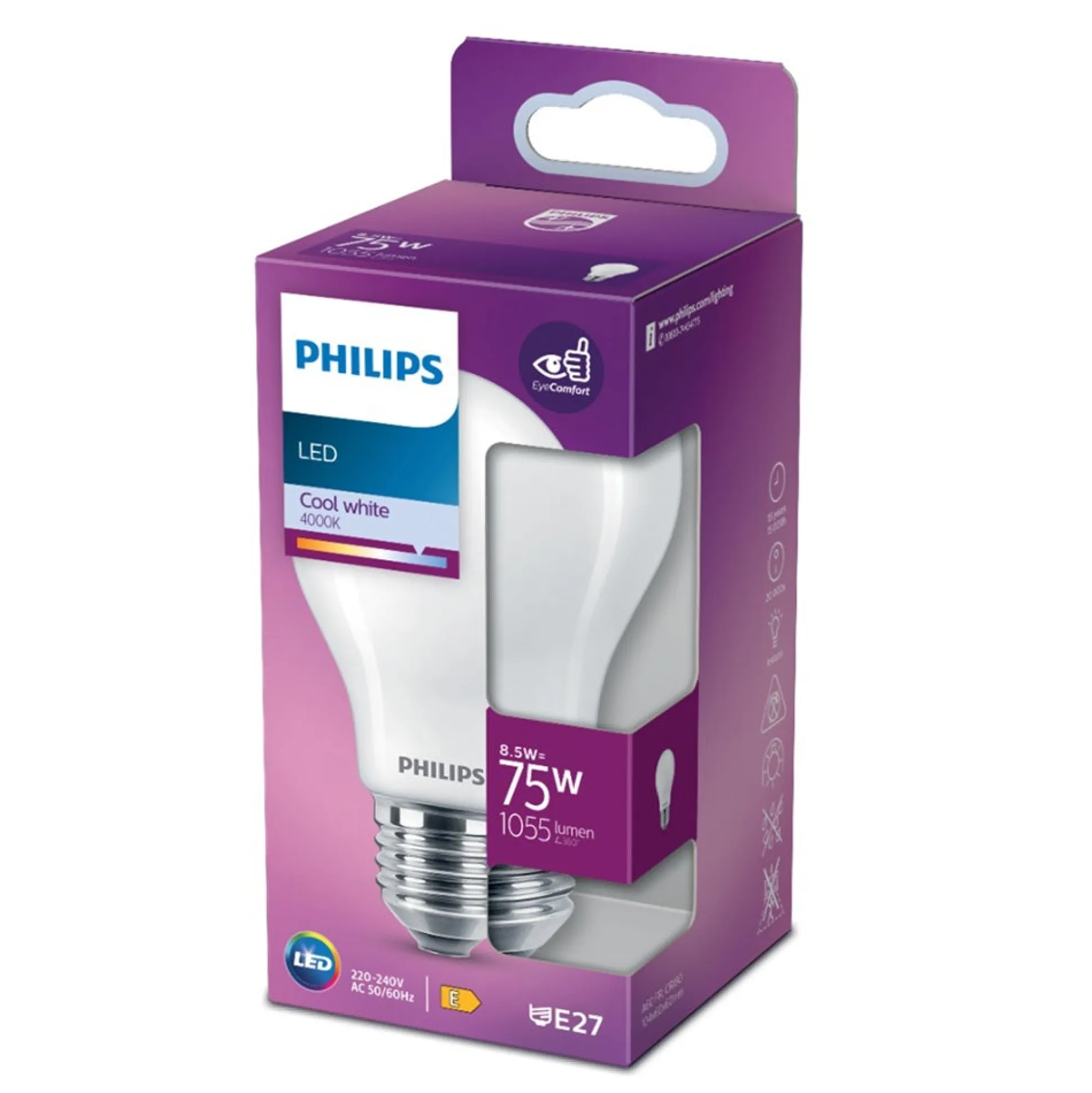Lamp LED peer mat 75W E27