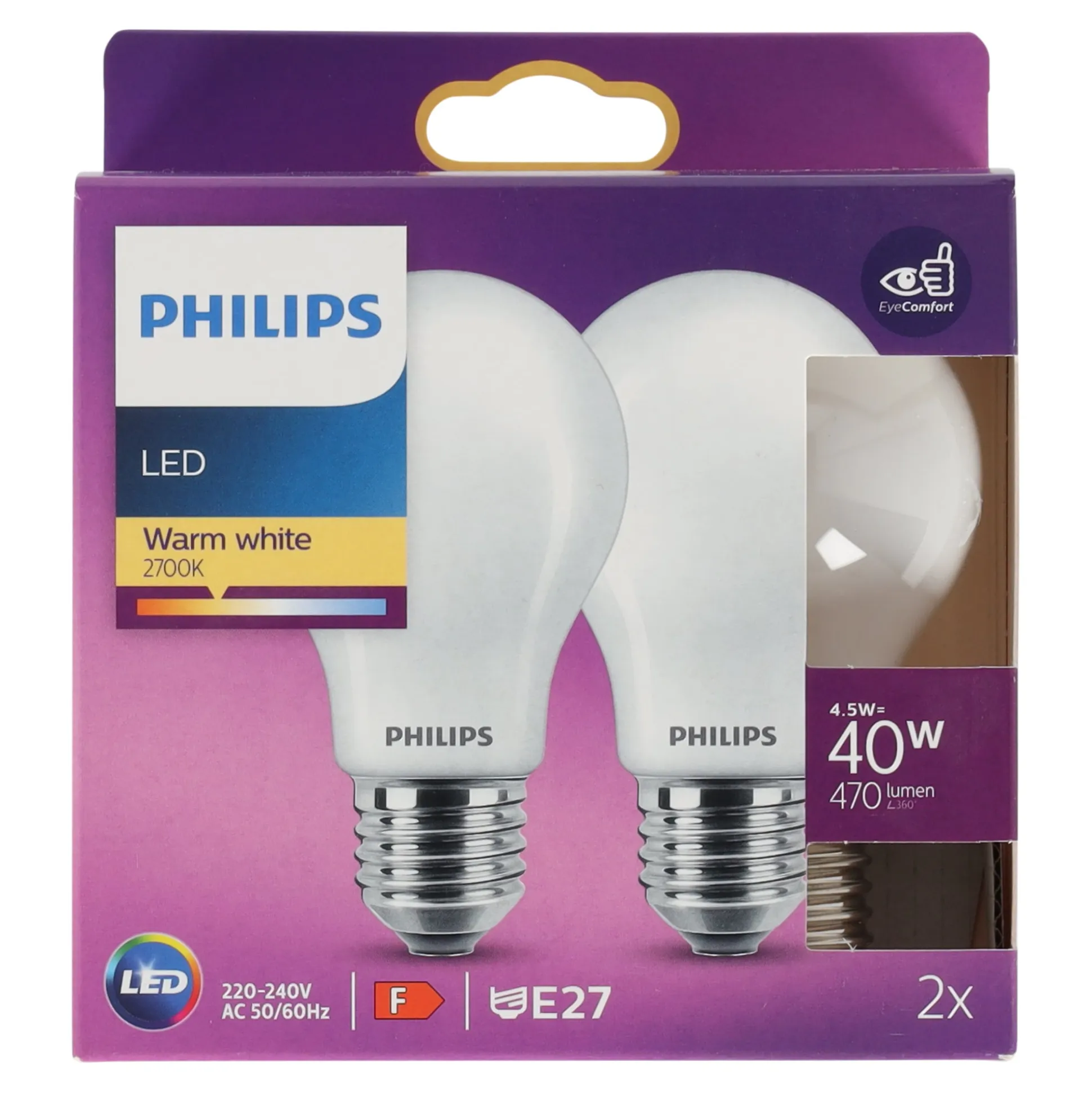 Lamp LED peer 5-40W E27 duo Philips