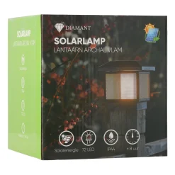 Lantaarn Archal LED solar vlam