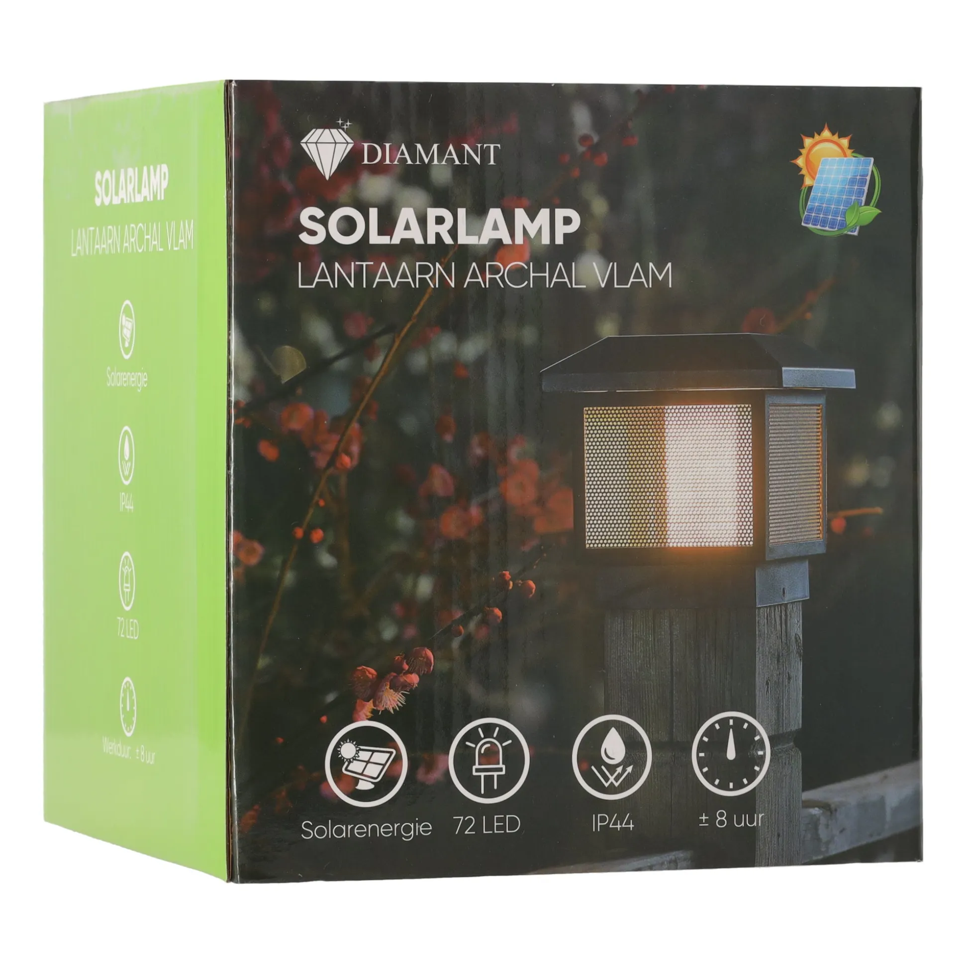 Lantaarn Archal LED solar vlam