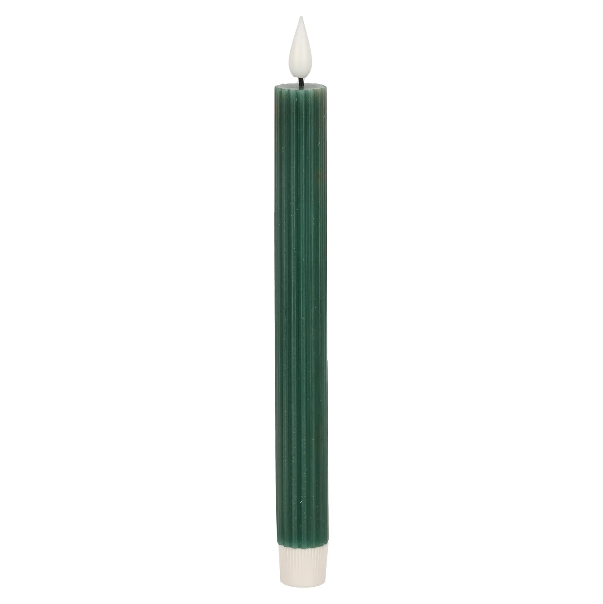 LED dinerkaars ribbel donker groen 25 cm