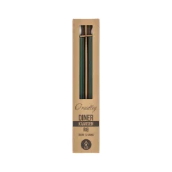 LED dinerkaars ribbel donker groen 25 cm