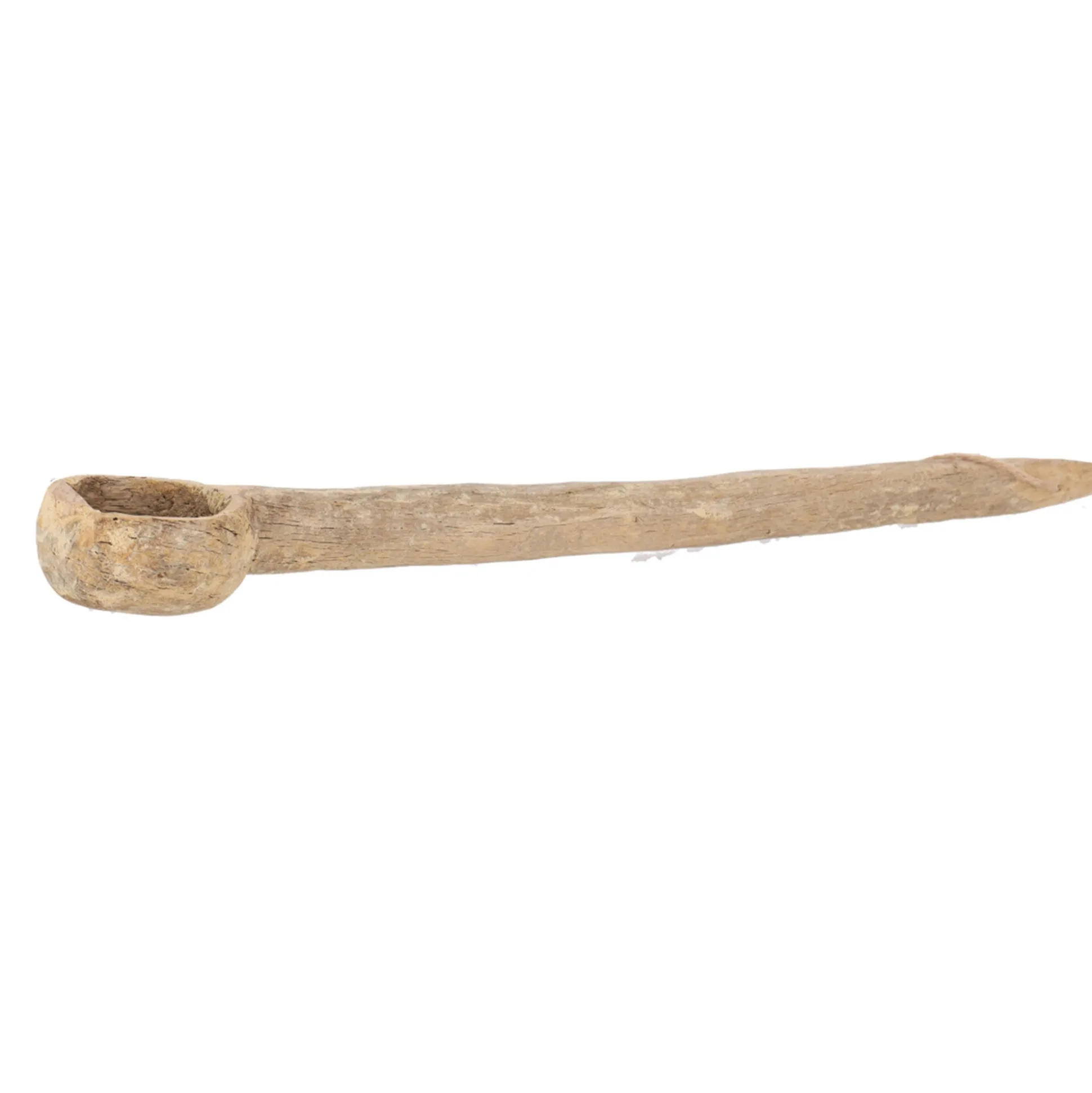 Lepel hout gebleekt 11 x 6 x 58 cm