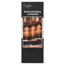 Licht Snoeplolly 3St 60 Cm 60 LED-ww