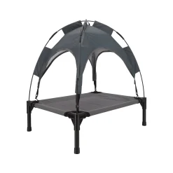 Ligbed hond+zonnedak 60cm antra