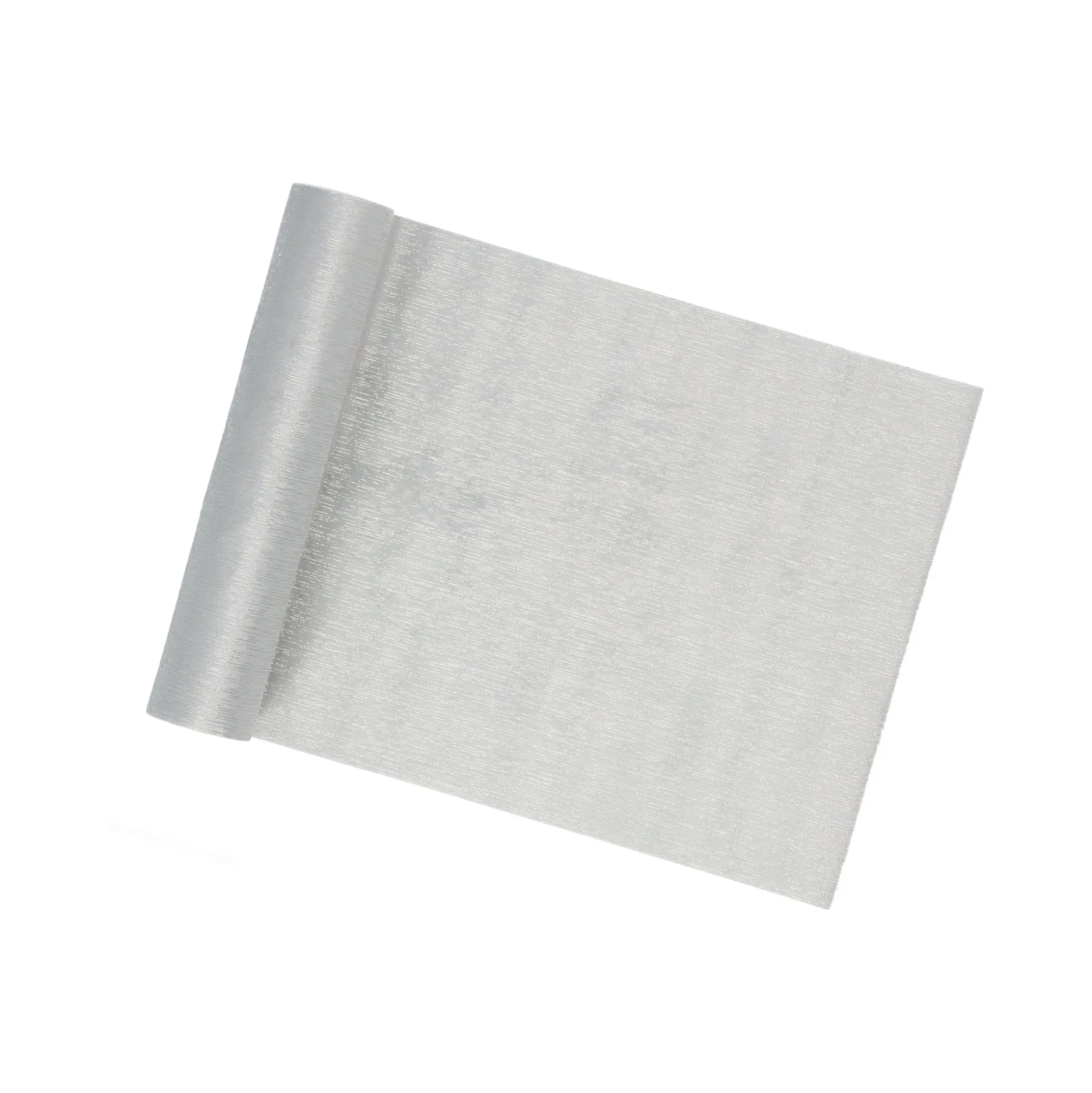 Loper velvet foil grijs 28 x 300 cm