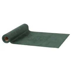 Loper velvet foil groen 28 x 300 cm