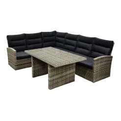Loungeset antonio Lunar grey met kussen