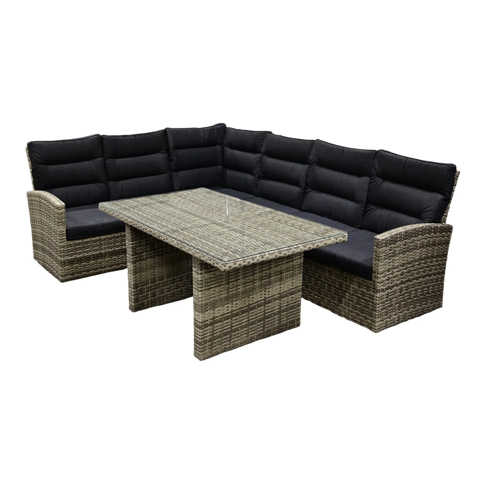 Loungeset antonio Lunar grey met kussen