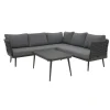 Loungeset Sulden antraciet met kussens