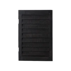 Luik hout 40 x 30 cm zwart