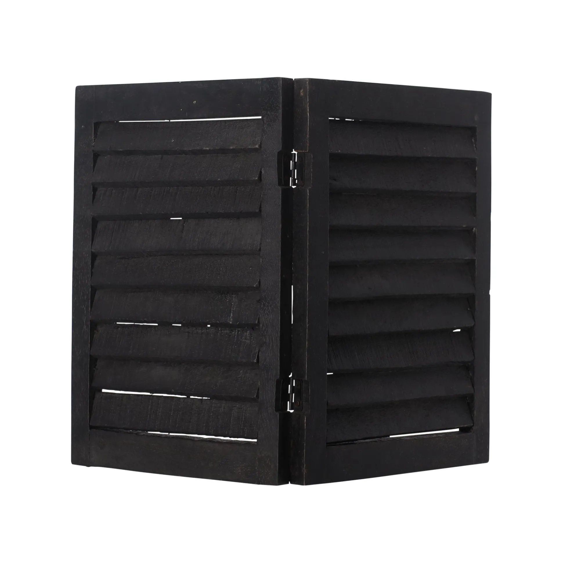Luik hout 40 x 30 cm zwart