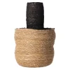 Mand zeegras 22 x 38 cm natural black