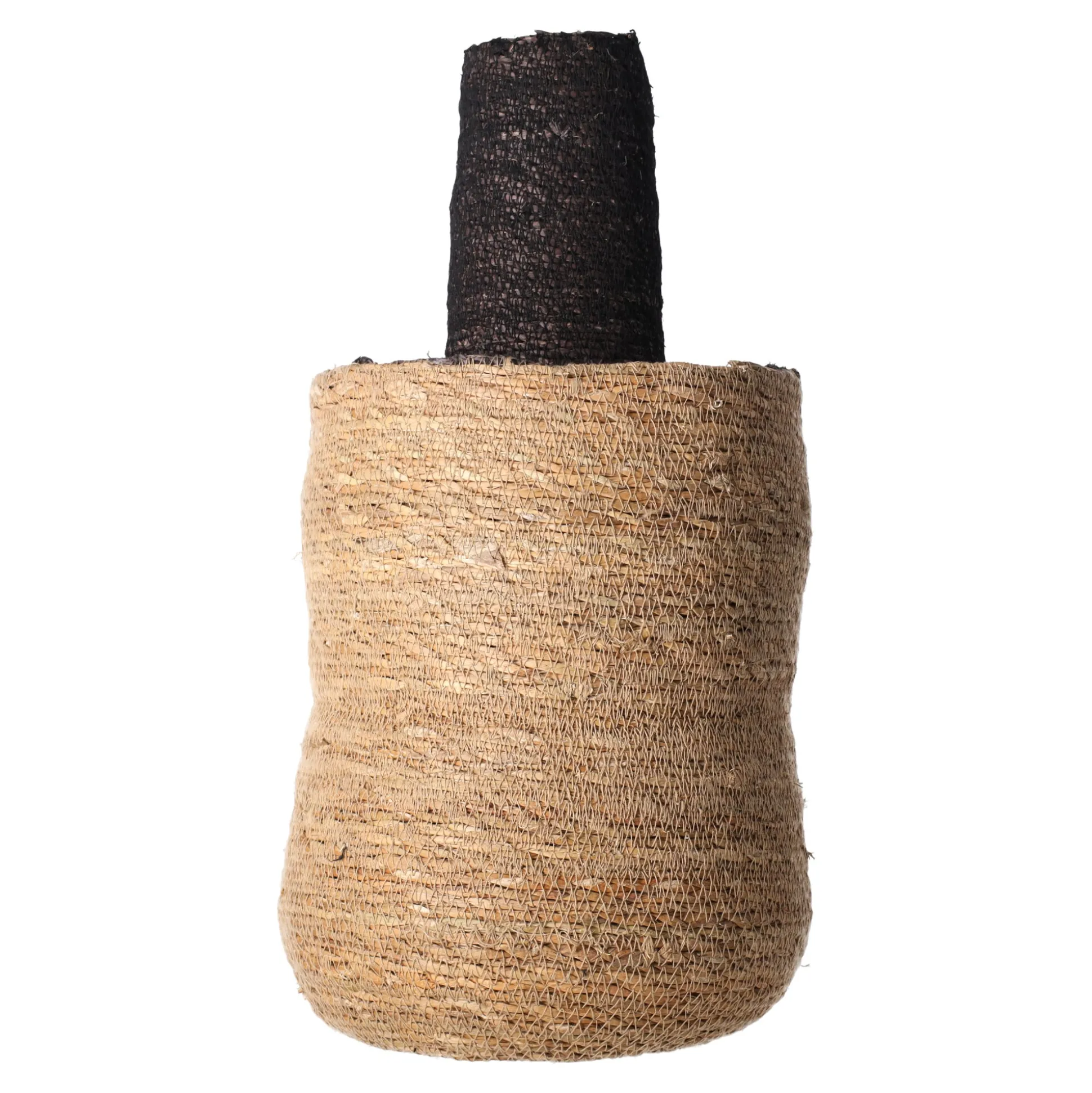 Mand zeegras 24 x 46 cm natural black