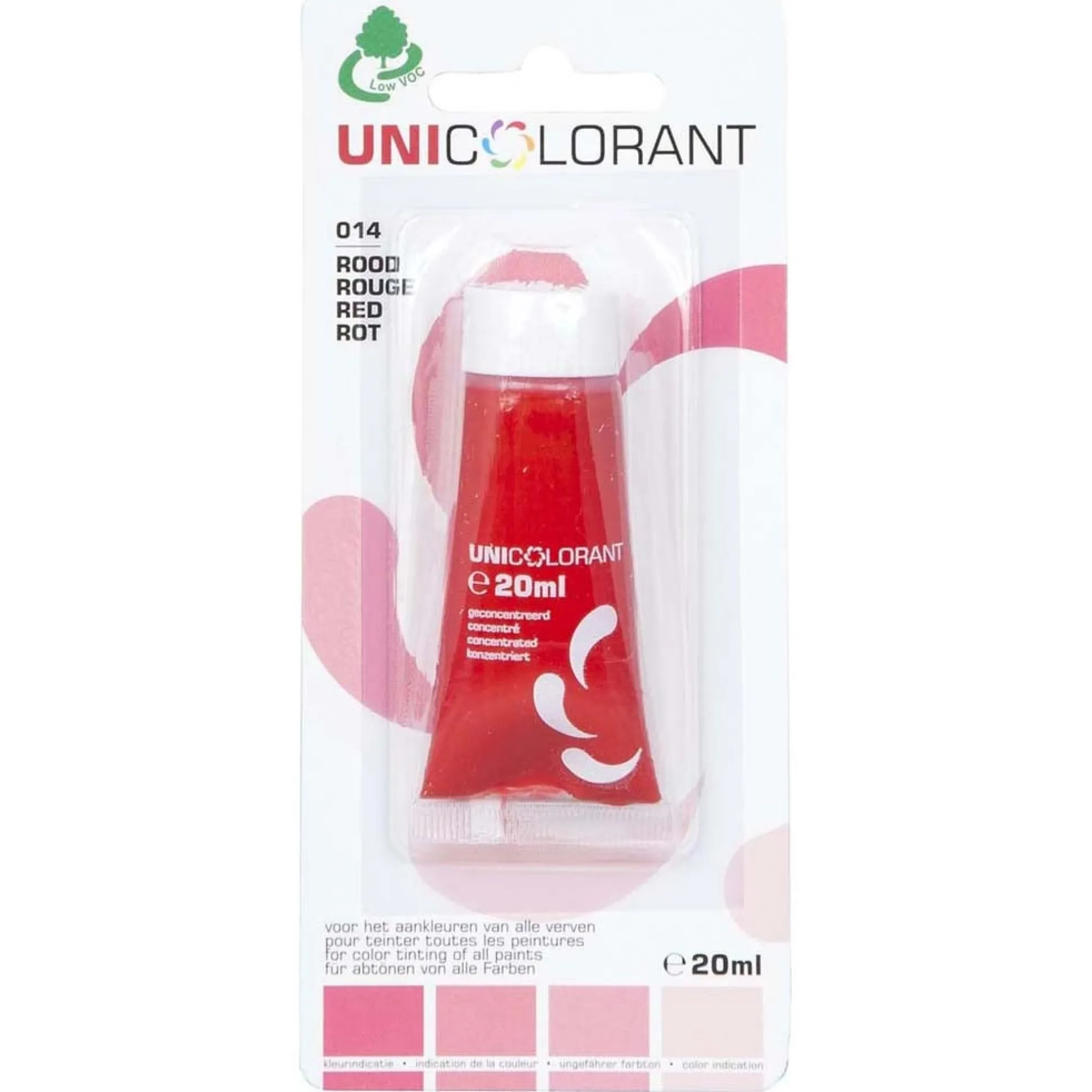 Mengkleur universeel 20ml rood