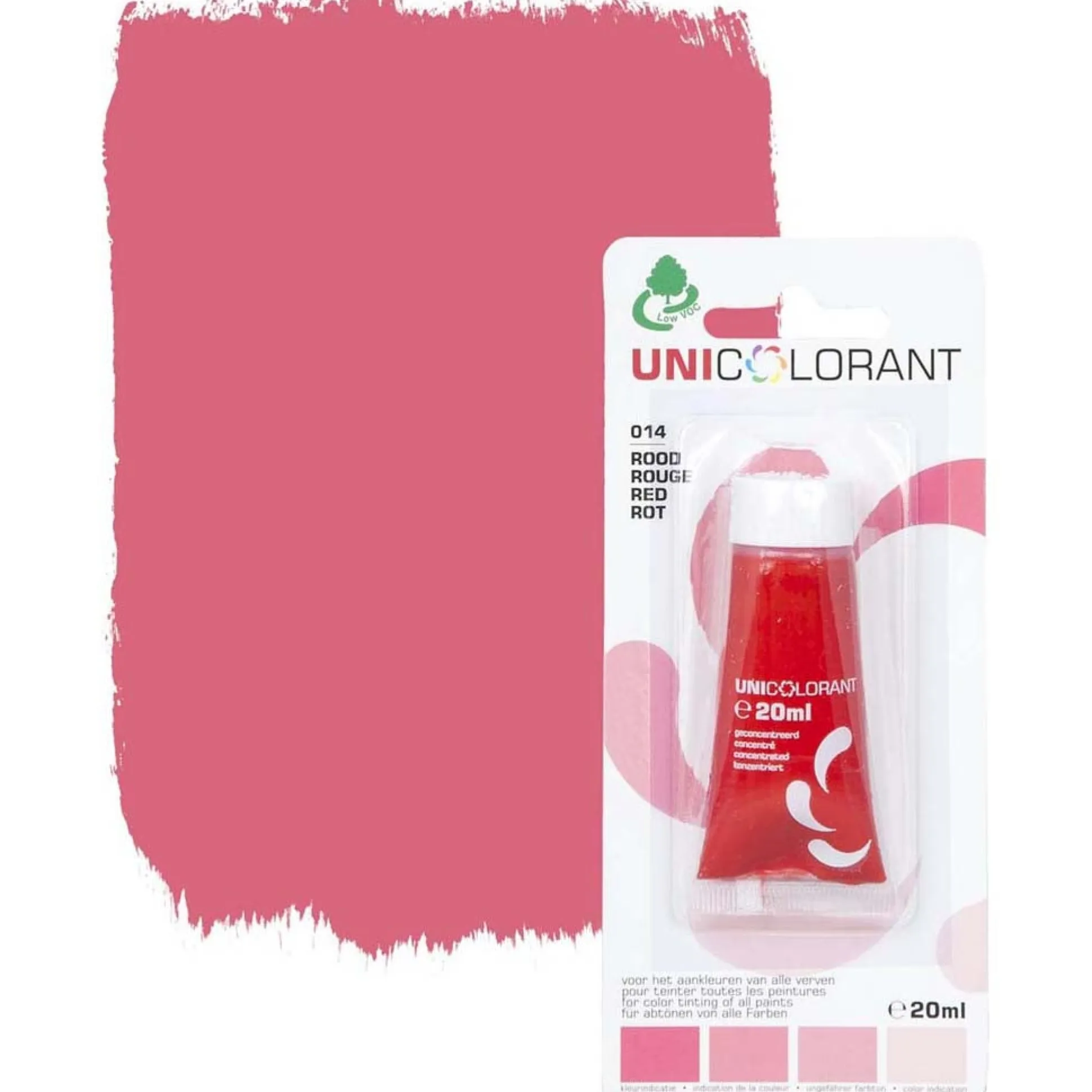 Mengkleur universeel 20ml rood