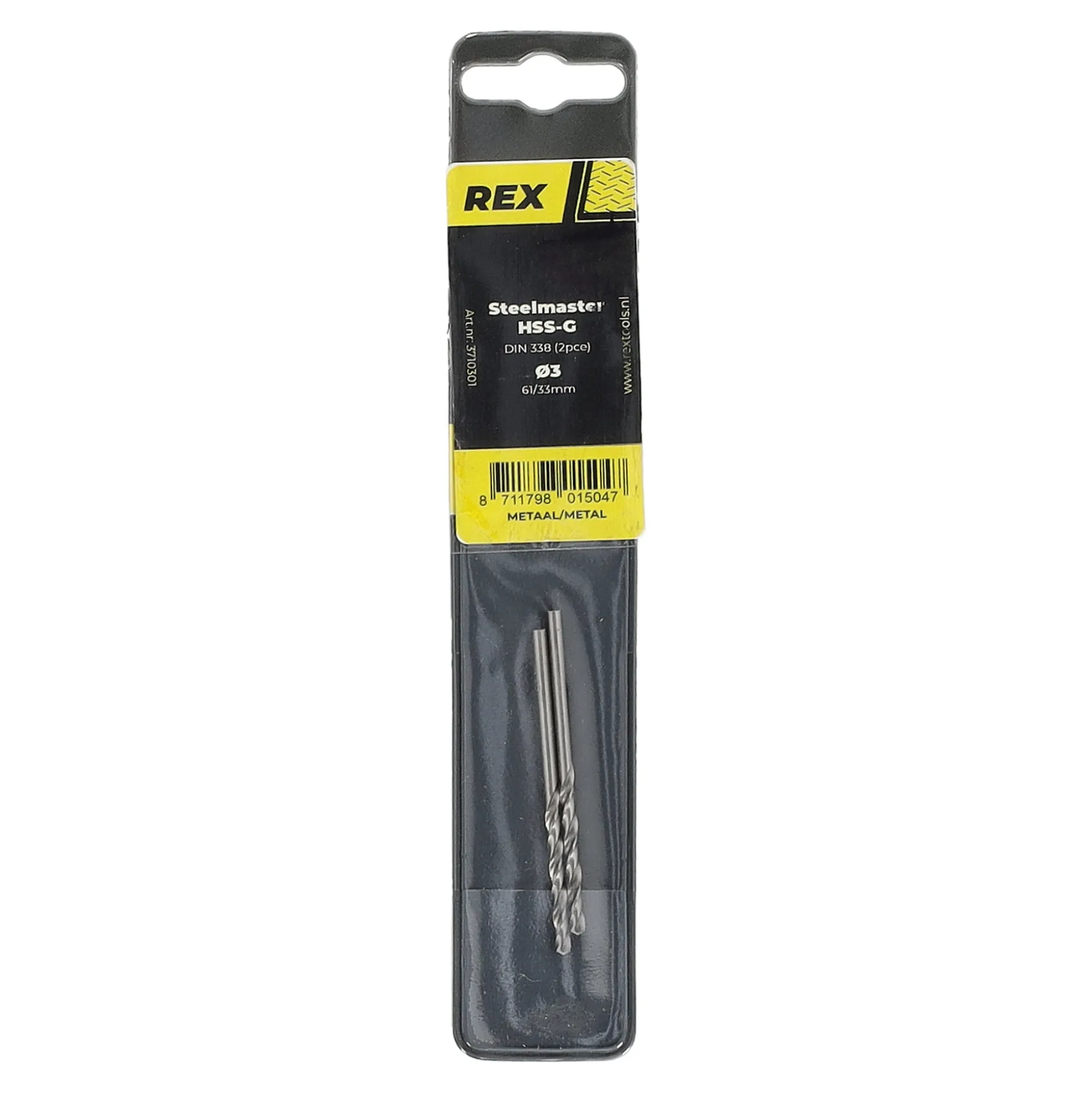 Metaalboor steelmaster-HSS 3.0 mm Rex 2st.