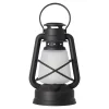 Mijnlamp vlam zwart 14 x 22 cm