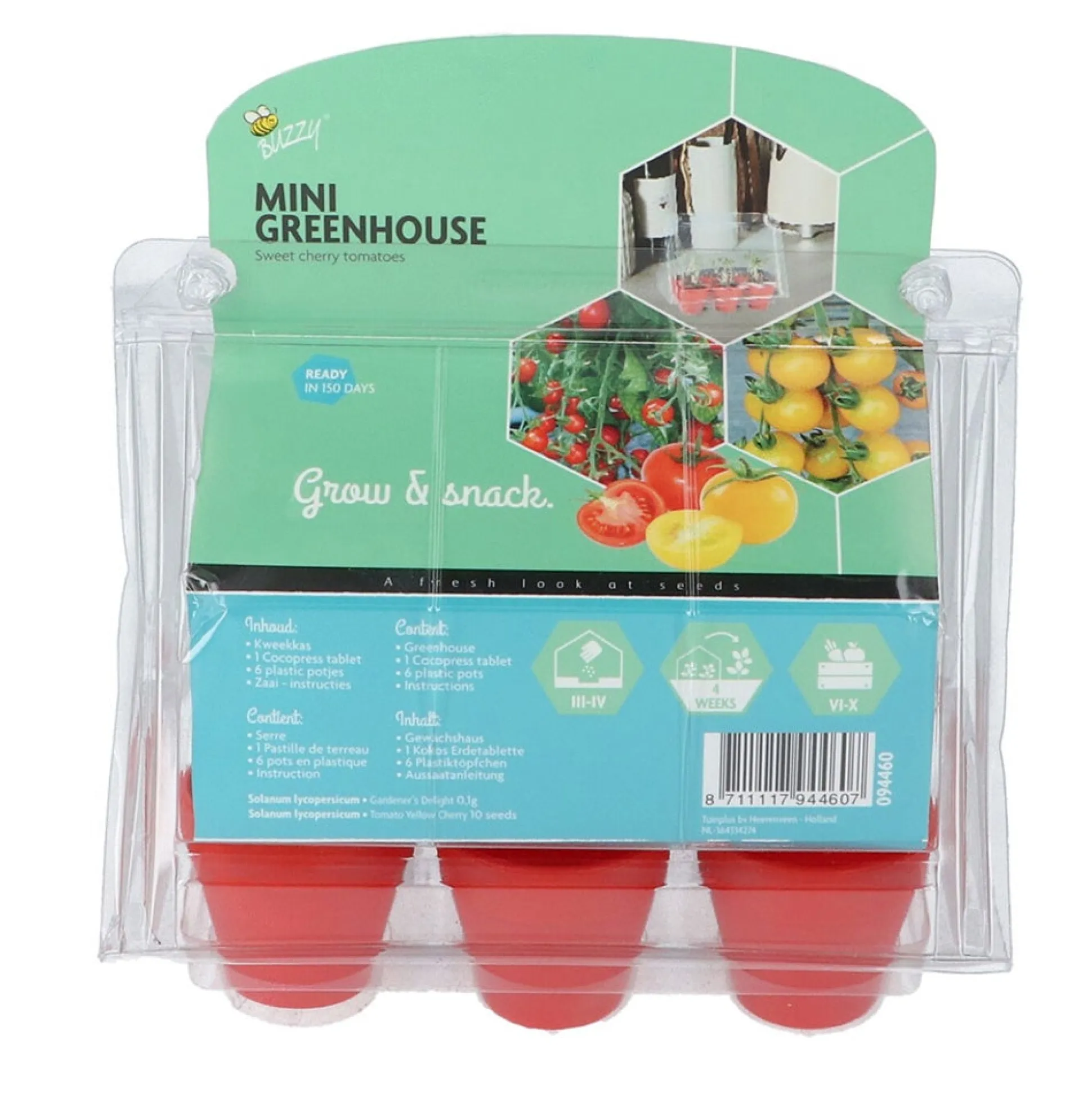 Mini Greenhouse Sweet cherry tomatoes 8 Buzzy