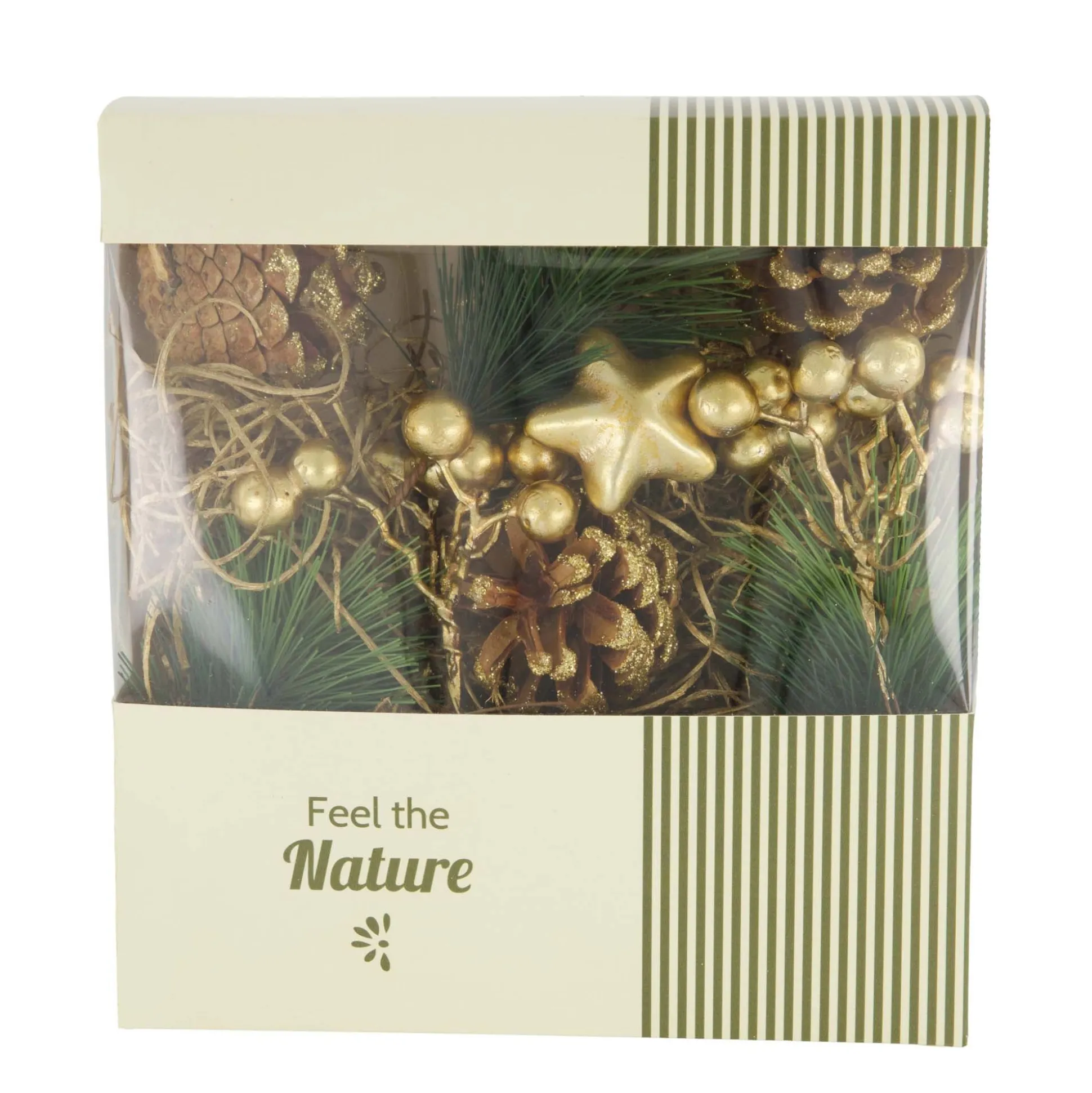 Mix natuur goud 18 x 6 x 19 cm